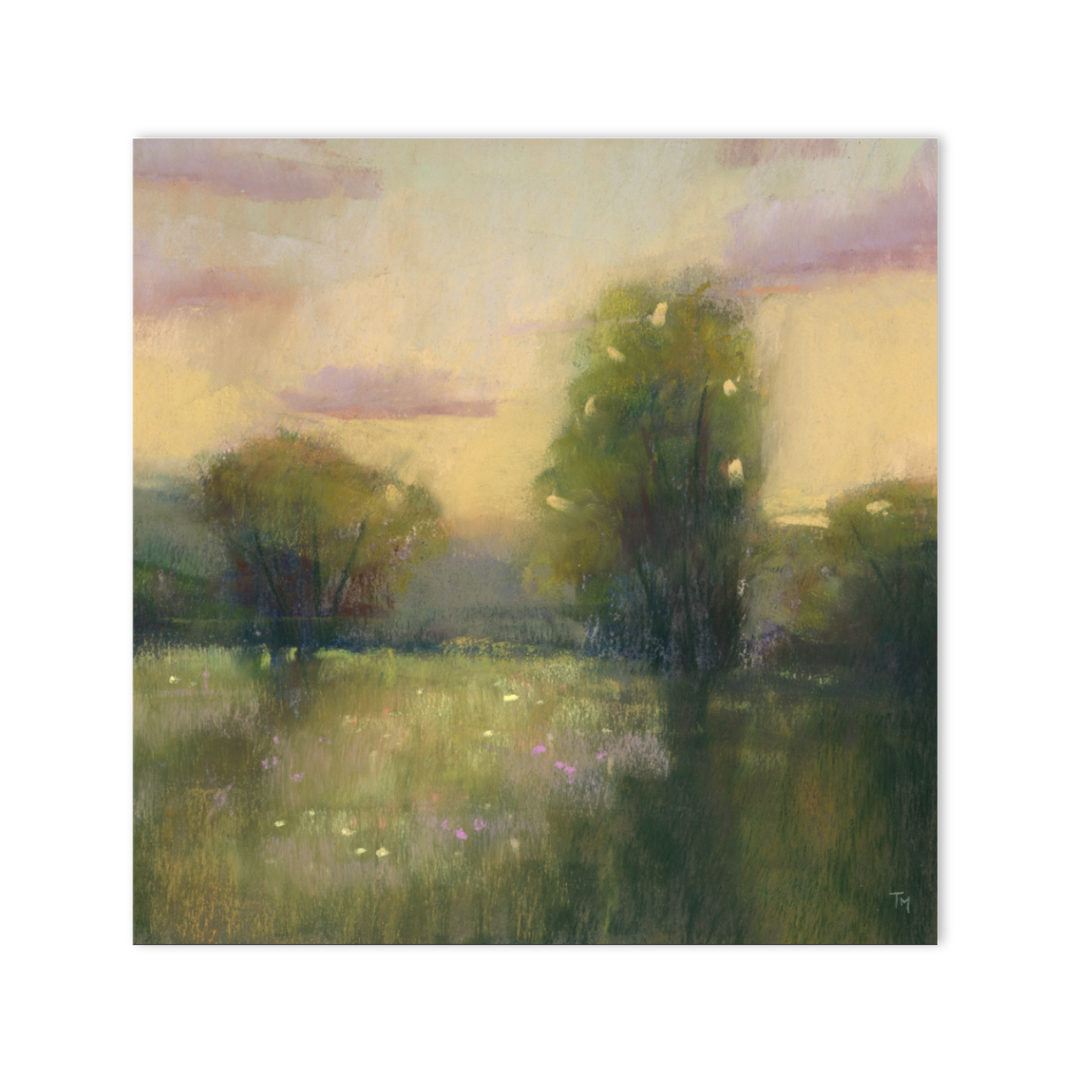 Meadow Glow Soft Pastel Giclée Art Print