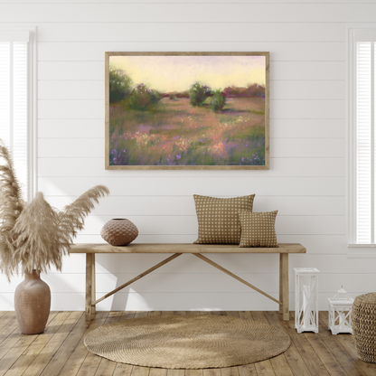 Dreaming of Wildflowers Pastel Giclée Art Print